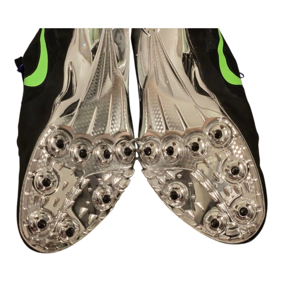 Nike Zoom Superfly R4 Black Green Athletic Track And Field Spike Shoes Size 10.5 - Picture 6 of 9